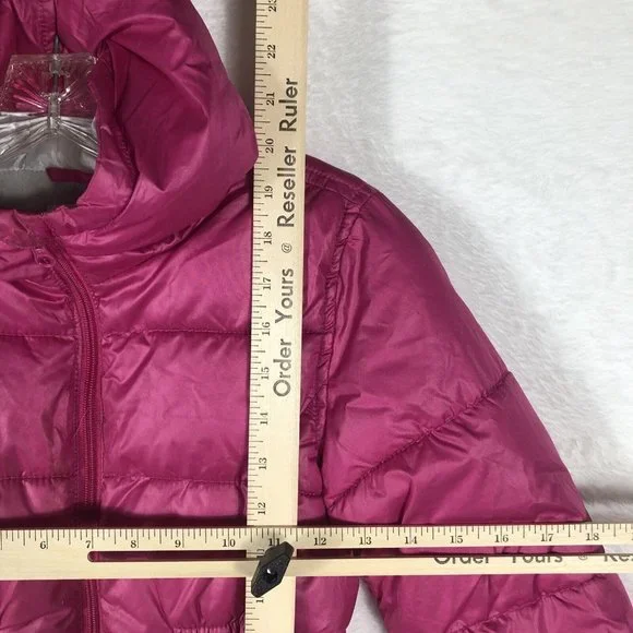 Old Navy Kids Girls Quilted Puffer Jacket Hooded Parka Coat Winter Warm Outwear - Picture 9 of 14